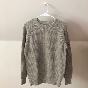 Grey/brown knit sweater from weatherproof vintage